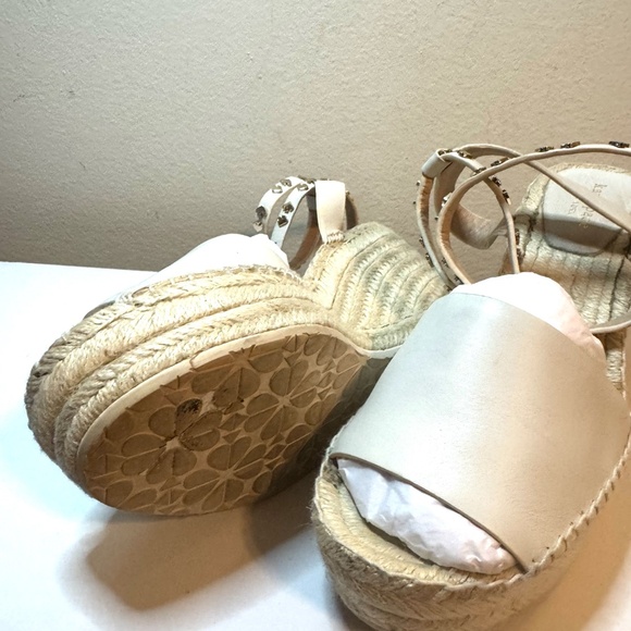 Kate Spade White/Cream/Beige Espadrilles Size 10 - Picture 10 of 13